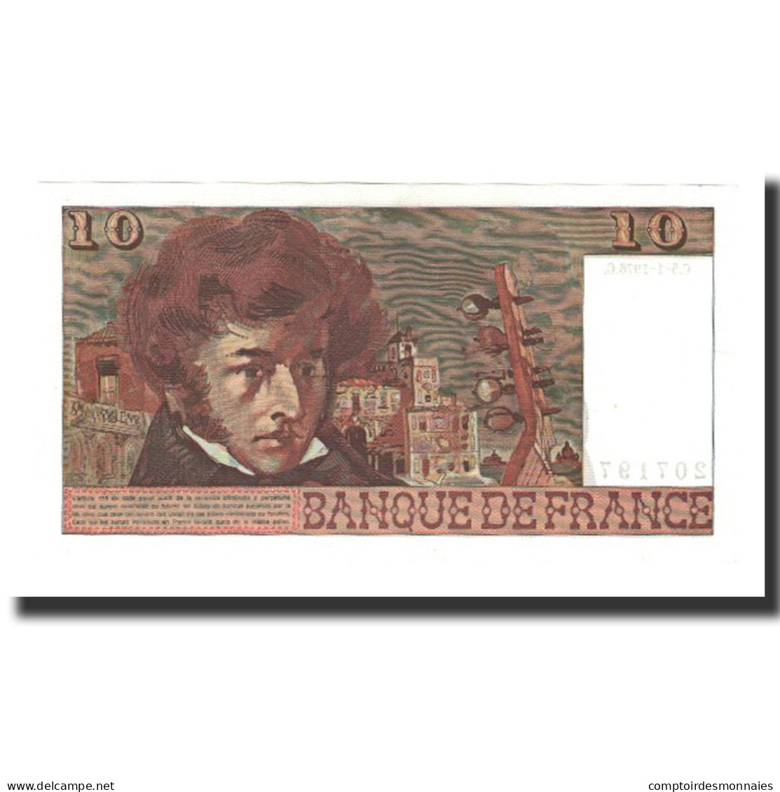 France, 10 Francs, 1976-01-05, SUP+, Fayette:63.17, KM:150c - 10 F 1972-1978 ''Berlioz''