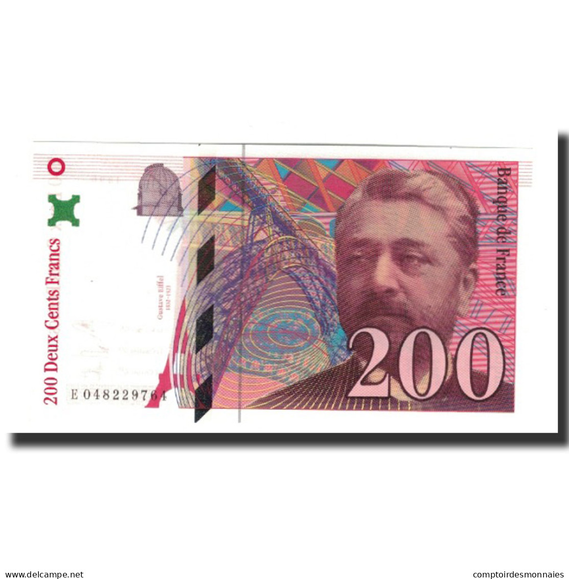 France, 200 Francs, 1996, SPL+, Fayette:75.3b, KM:159a - 200 F 1995-1999 ''Eiffel''