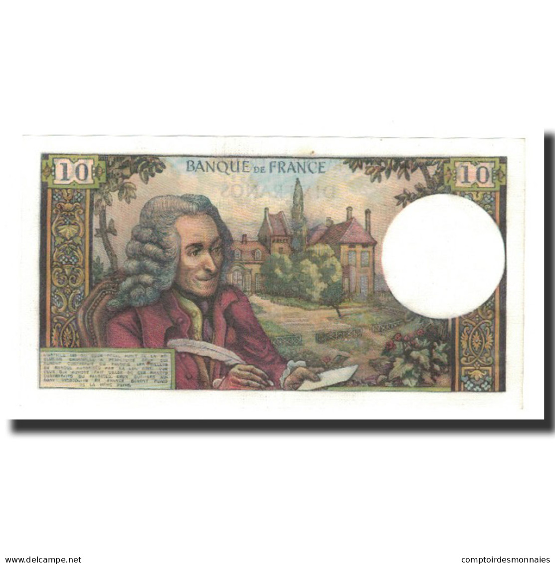 France, 10 Francs, 1969-03-06, SPL, Fayette:62.37, KM:147c - 10 F 1963-1973 ''Voltaire''