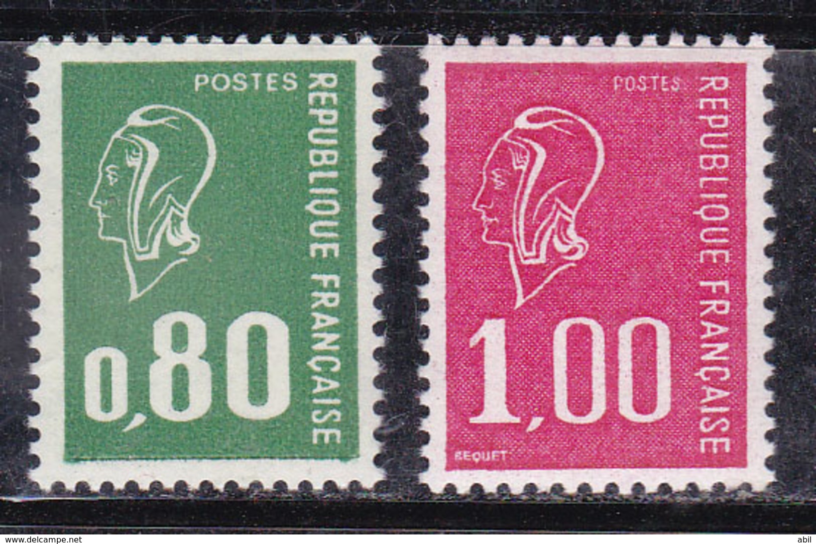 France 1977 N°Y.T. : 1891b Et 1892b (sans Phosphore) ** - Ungebraucht