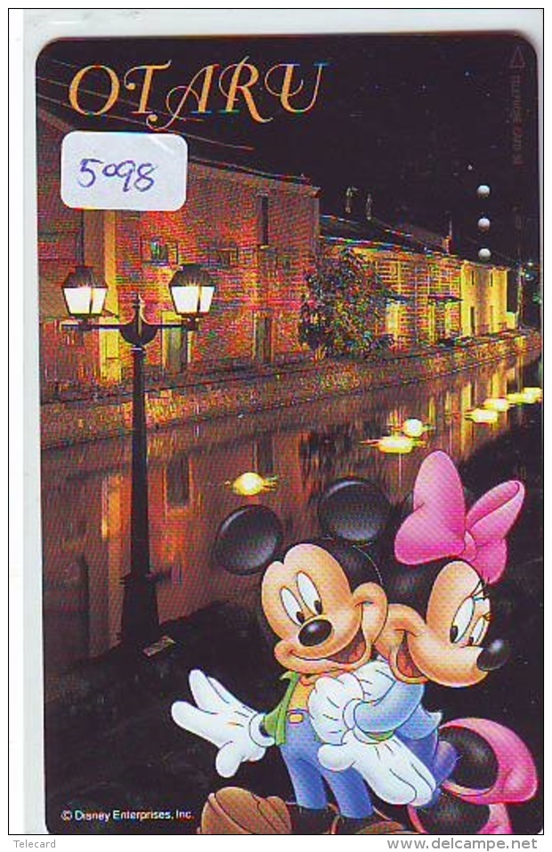 Télécarte Japon * 110-190470 * MICKEY (5098)  OTARU * Voyage N° 13 * Japan Phonecard TELEFONKARTE - Disney