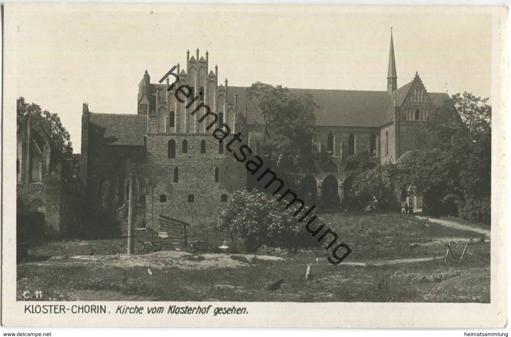 Koster Chorin - Kirche Vom Klosterhof Gesehen - Foto-AK 30er Jahre - Verlag Ludwig Walter Berlin - Chorin