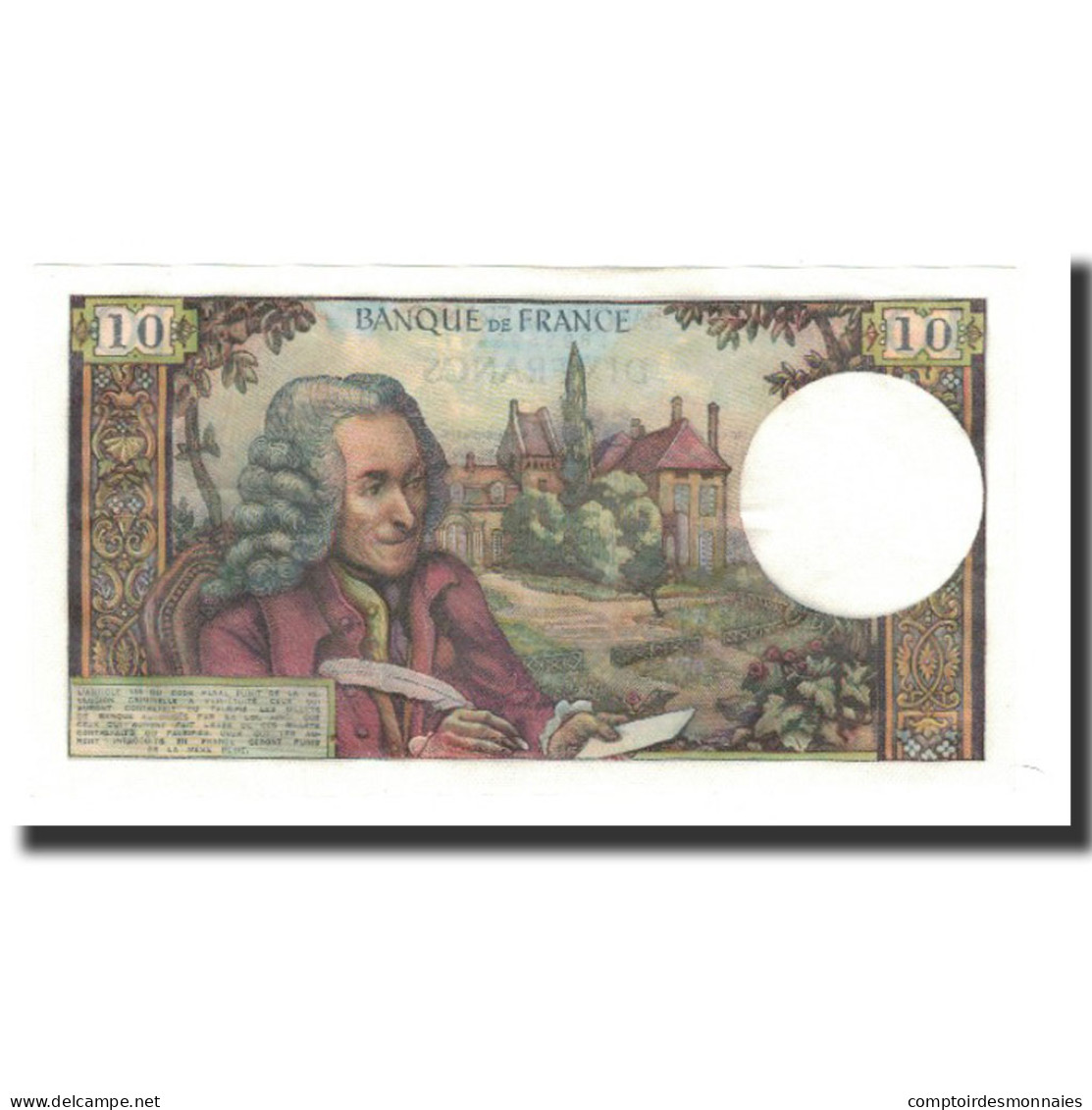 France, 10 Francs, 1972-03-02, NEUF, Fayette:62.55, KM:147d - 10 F 1963-1973 ''Voltaire''