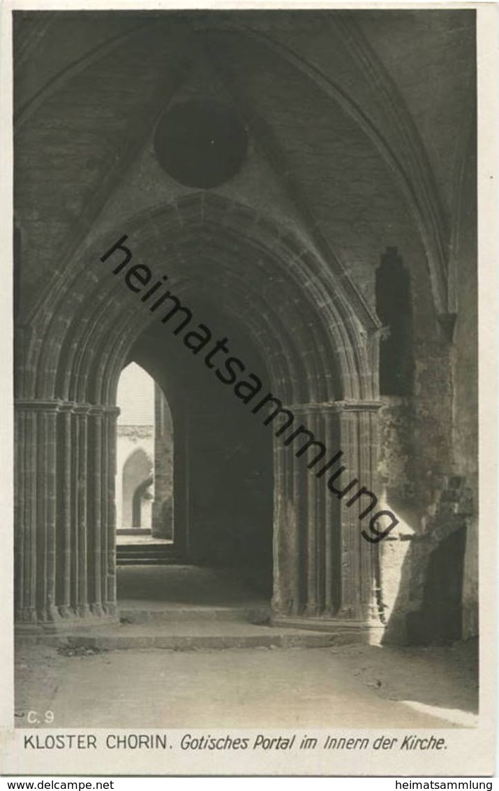 Koster Chorin - Gotisches Portal Im Innern Der Kirche - Foto-AK 30er Jahre - Verlag Ludwig Walter Berlin - Chorin