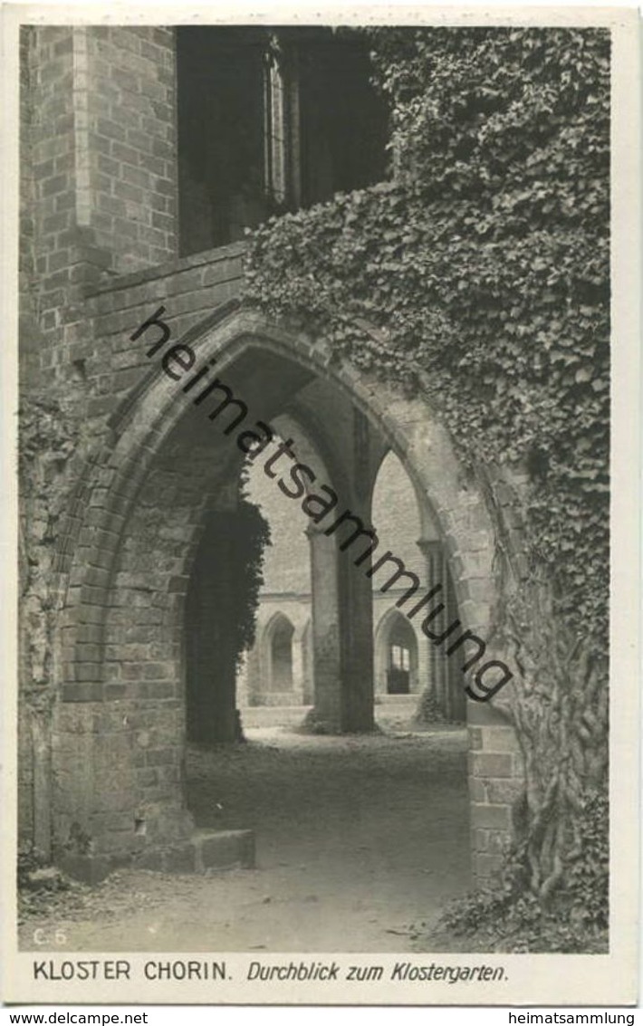 Koster Chorin - Durchblick Zum Klostergarten - Foto-AK 30er Jahre - Verlag Ludwig Walter Berlin - Chorin