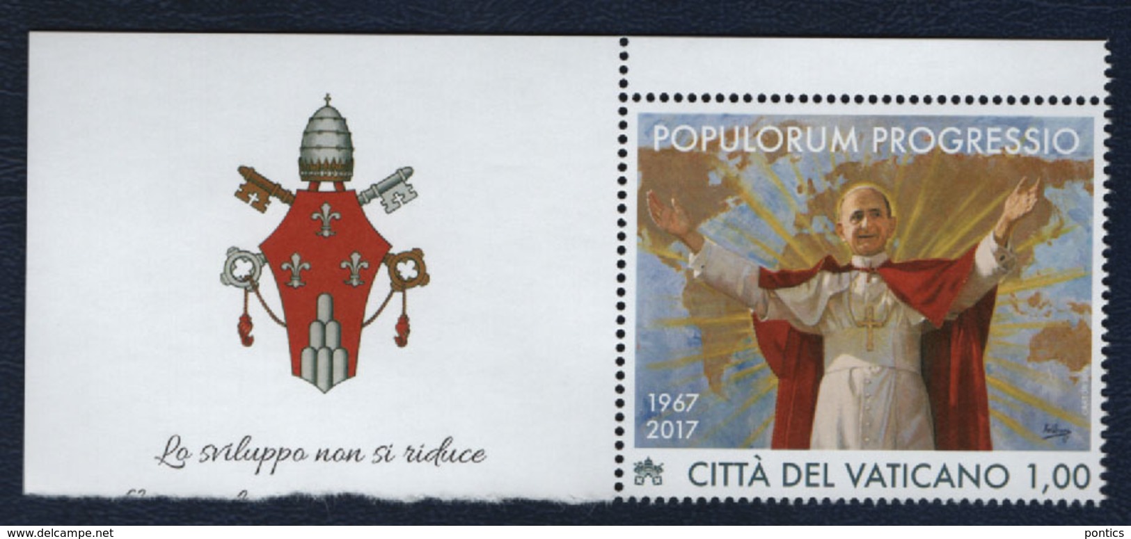 2017 - VATICAN - VATICANO - VATIKAN - S22F - MNH SET OF 1 STAMP ** - Neufs