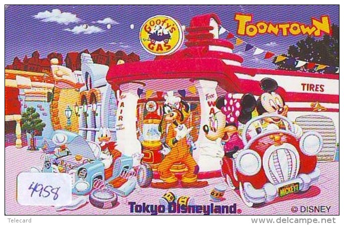 Télécarte Japon DISNEY * 110-194811 * Série TOONTOWN (4958) Japan Phonecard TK * Amusement Park - Disney