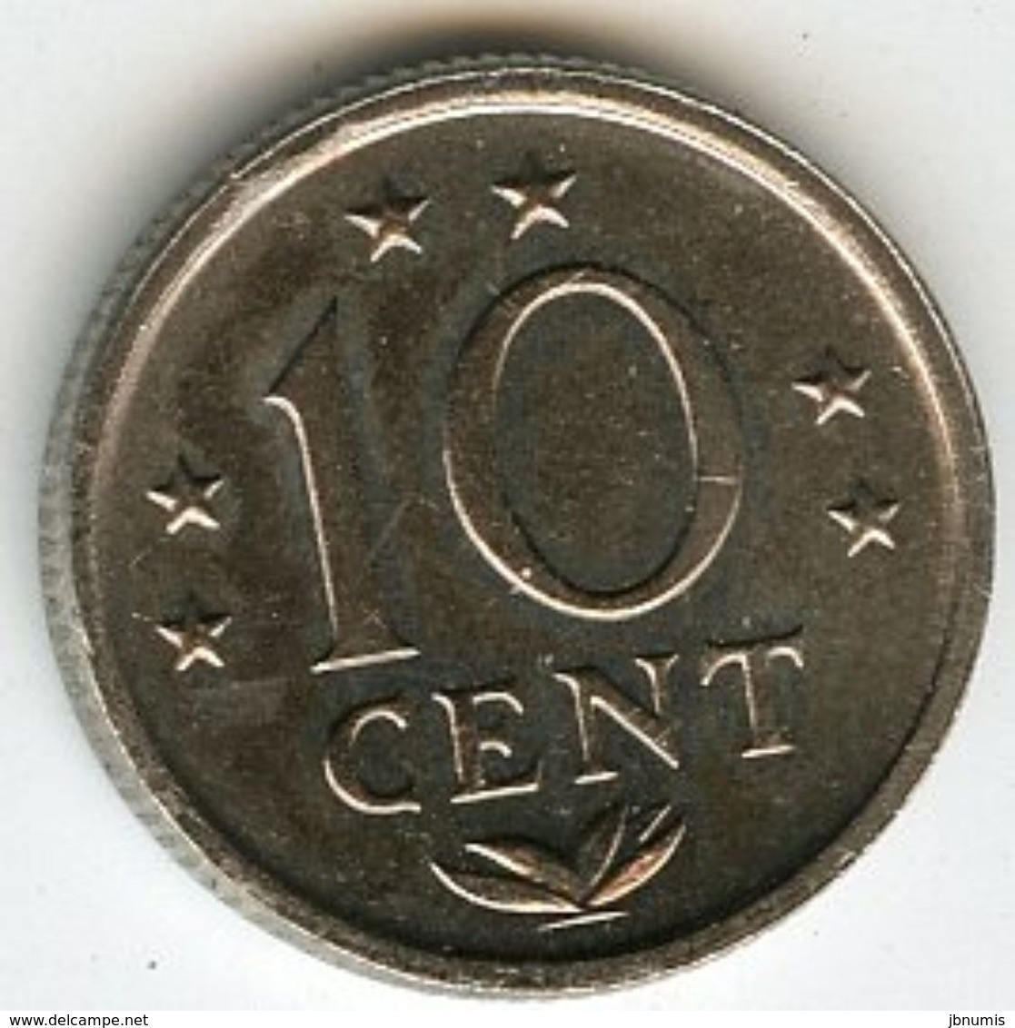 Antilles Neérlandaises Netherlands Antilles 10 Cents 1980 KM 10 - Antilles Néerlandaises