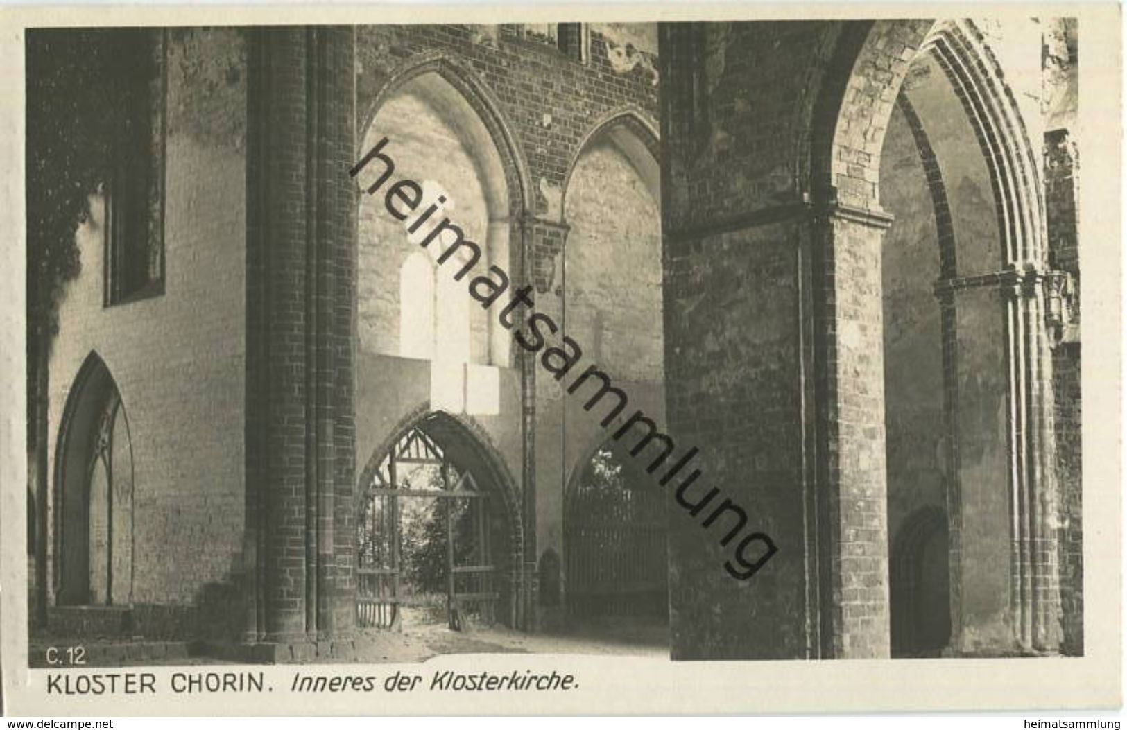 Koster Chorin - Inneres Der Klosterkirche - Foto-AK 30er Jahre - Verlag Ludwig Walter Berlin - Chorin