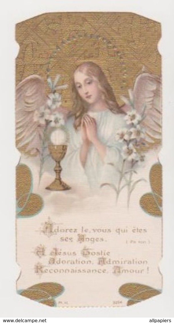 Image Pieuse Souvenir Première Communion Chapelle De L'Institution Saint Remi De Charleville En 1911 - Religion & Esotérisme