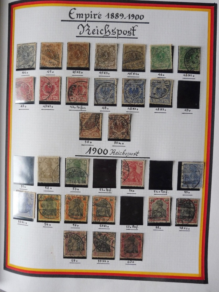 #  Vente FLASH Collection PRIX Départ 10 Euros !!!! Collection De Timbres Allemagne Bade Sarr...HIGH CV 450 Photos - Collections (en Albums)