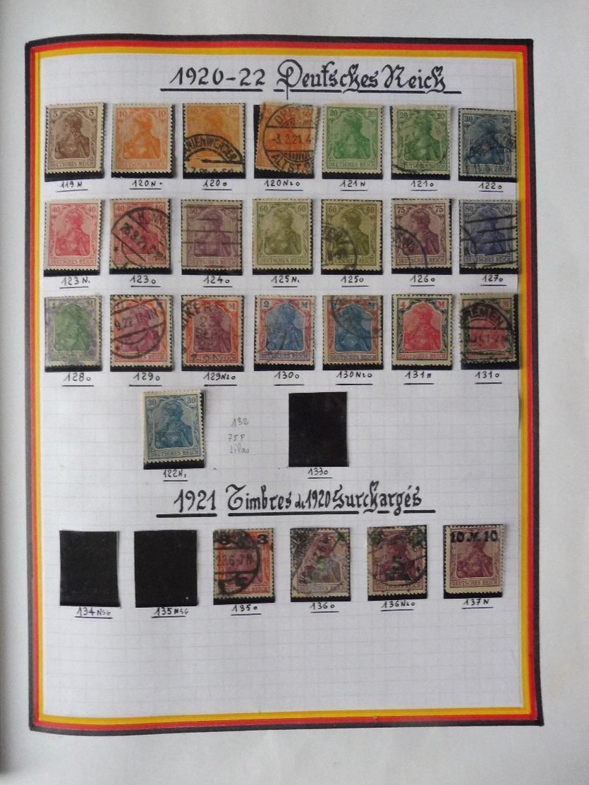 #  Vente FLASH Collection PRIX départ 10 euros !!!! collection de timbres Allemagne Bade Sarr...HIGH CV 450 photos