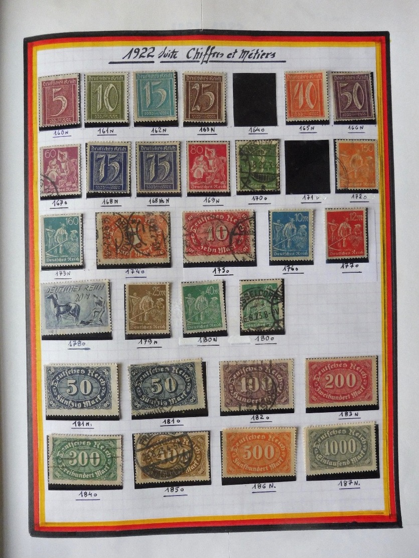 #  Vente FLASH Collection PRIX départ 10 euros !!!! collection de timbres Allemagne Bade Sarr...HIGH CV 450 photos