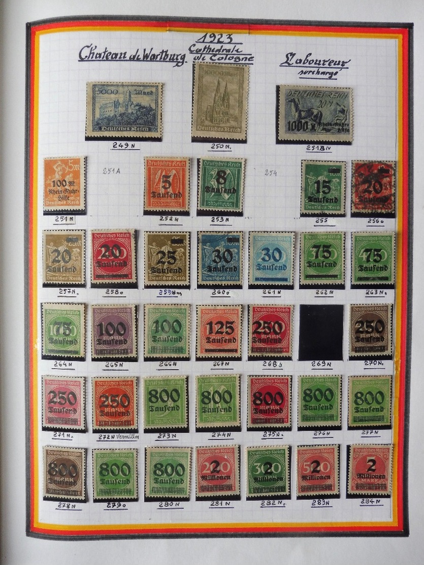 #  Vente FLASH Collection PRIX départ 10 euros !!!! collection de timbres Allemagne Bade Sarr...HIGH CV 450 photos