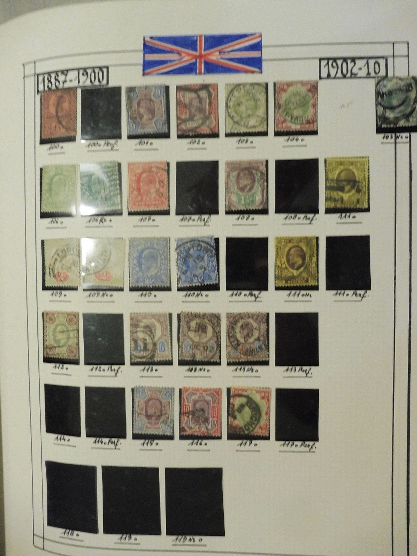 #  Vente FLASH Collection PRIX départ 10 euros !!!!  collection timbres GREAT BRITAIN Angleterre Colonies 214 photos