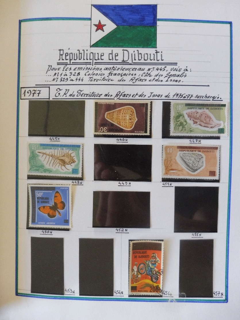 #  Vente Spéciale N°2 - 100% Collection  ! N° 32 / 50  Collection Timbres Djibouti Suez Érythrée Ethiopie 56 Photos - Collezioni (in Album)