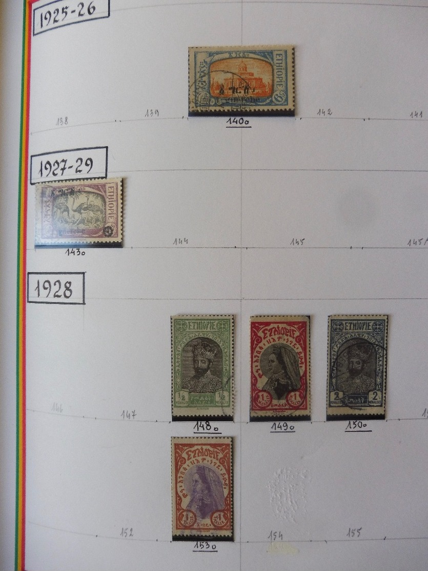 #  Vente spéciale n°2 - 100% Collection  ! n° 32 / 50  collection timbres Djibouti Suez Érythrée Ethiopie 56 photos