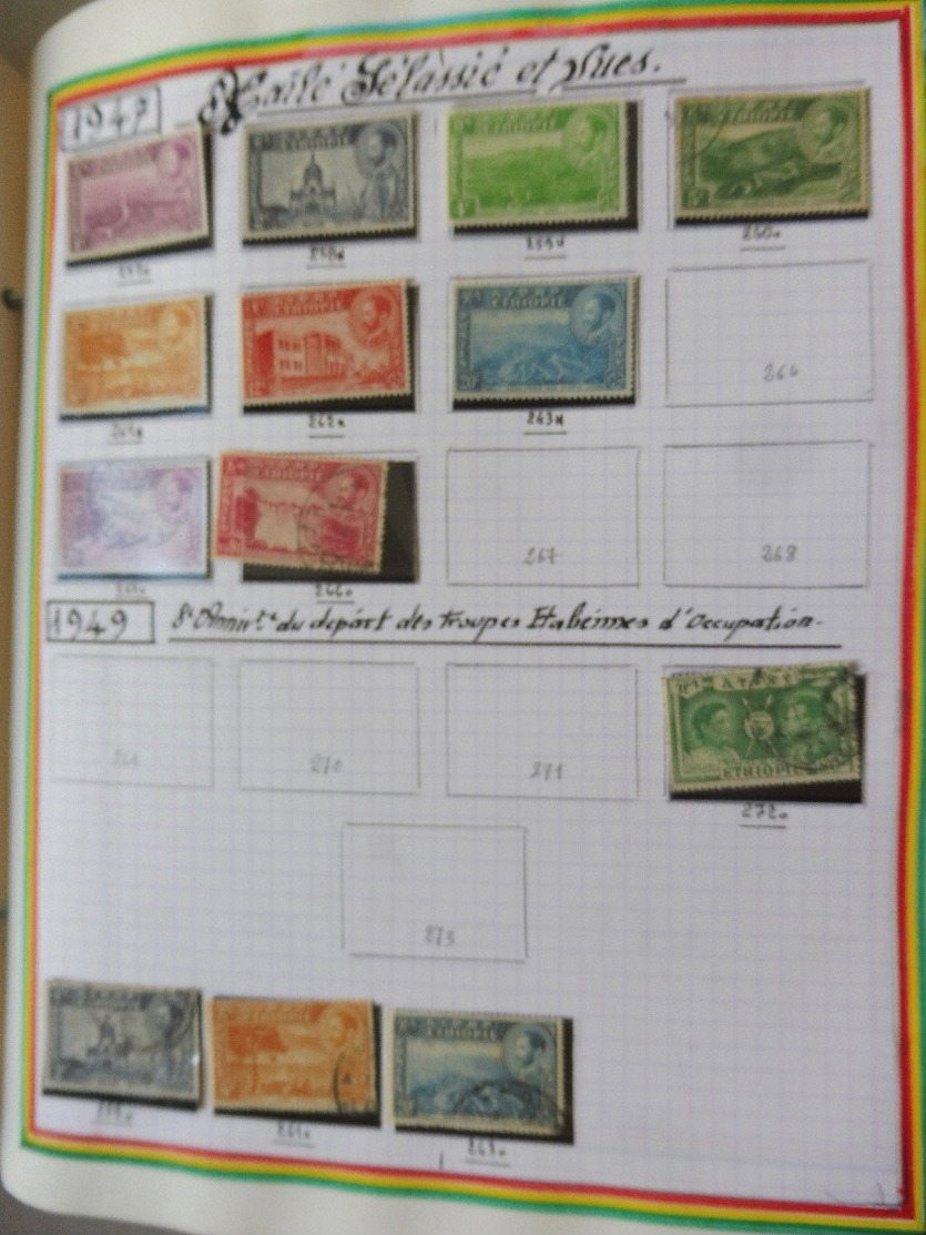 #  Vente spéciale n°2 - 100% Collection  ! n° 32 / 50  collection timbres Djibouti Suez Érythrée Ethiopie 56 photos