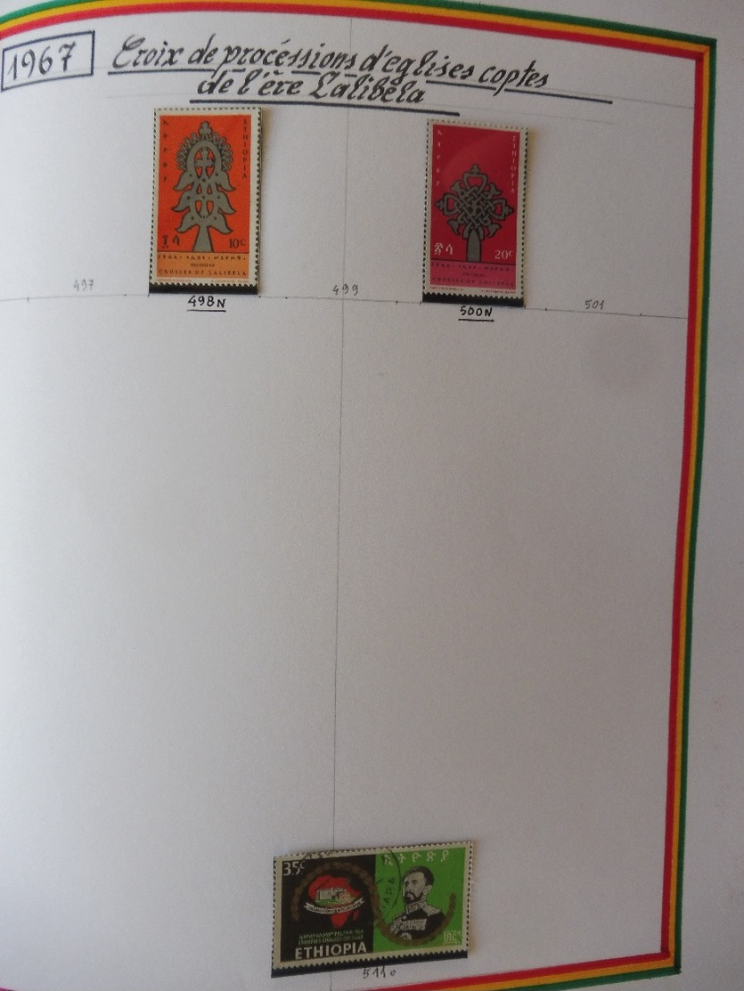 #  Vente spéciale n°2 - 100% Collection  ! n° 32 / 50  collection timbres Djibouti Suez Érythrée Ethiopie 56 photos