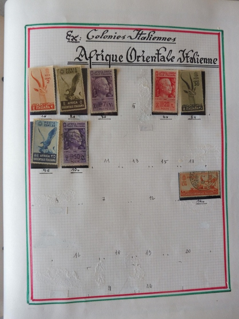 #  Vente spéciale n°2 - 100% Collection  ! n° 32 / 50  collection timbres Djibouti Suez Érythrée Ethiopie 56 photos