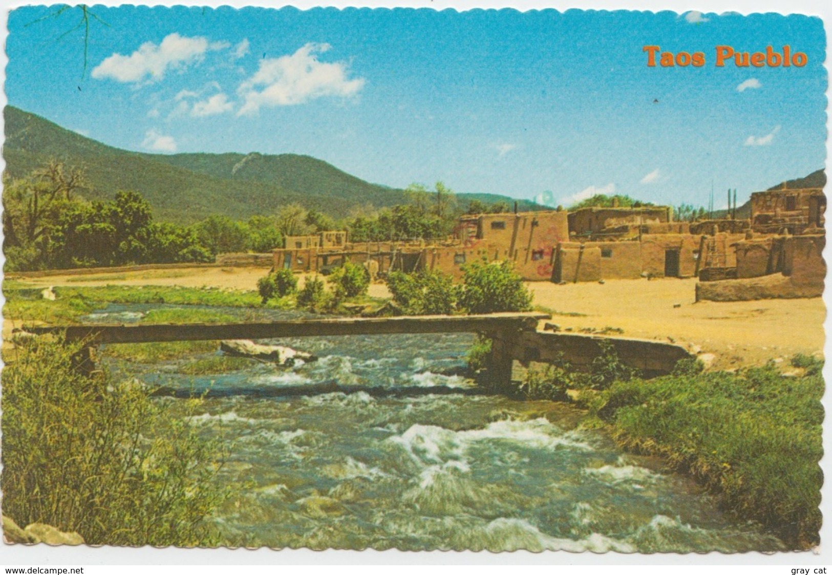 Taos Pueblo, New Mexico, Used Postcard [20837] - Other & Unclassified