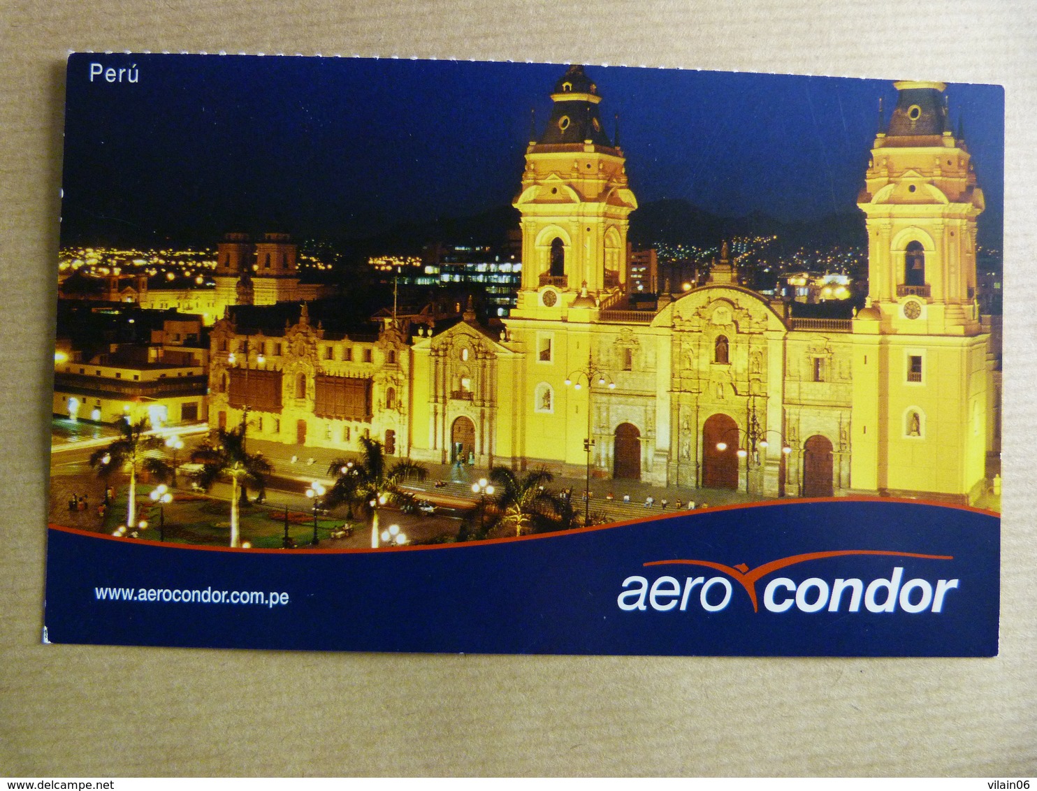 AIRLINE ISSUE / CARTE COMPAGNIE       AERO CONDOR - 1946-....: Modern Era