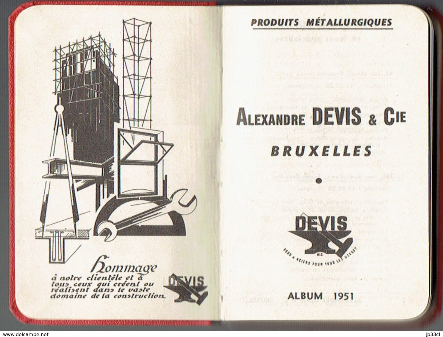 Album 1951 D'Alexandre Devis & Cie (Produits Métallurgiques", Bruxelles - Bricolage / Technique