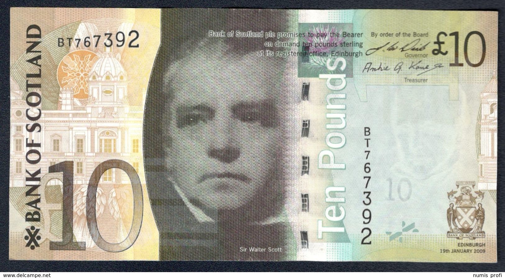 Scotland - 10 Pounds 2009 - Bank Of Scotland - P125 - 10 Pounds