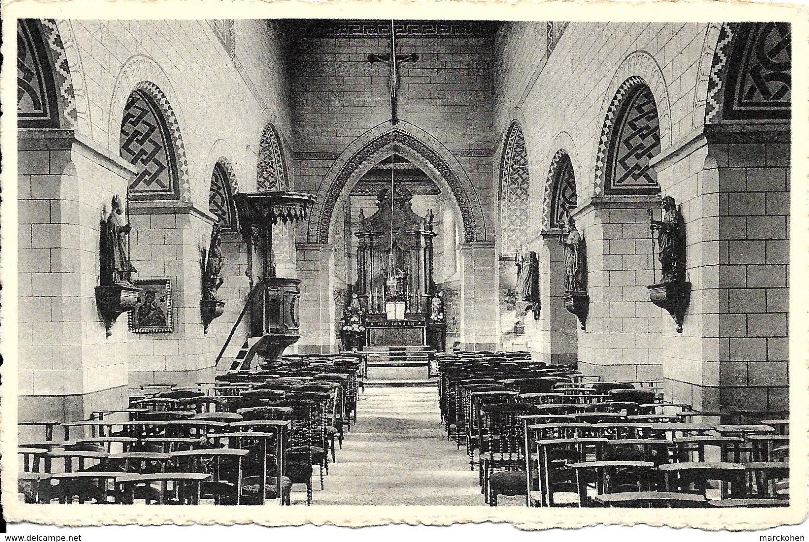 HELECINE - NEERHEYLISSEM - Religion (1357) : Intérieur De L'Eglise. CPA. - Hélécine