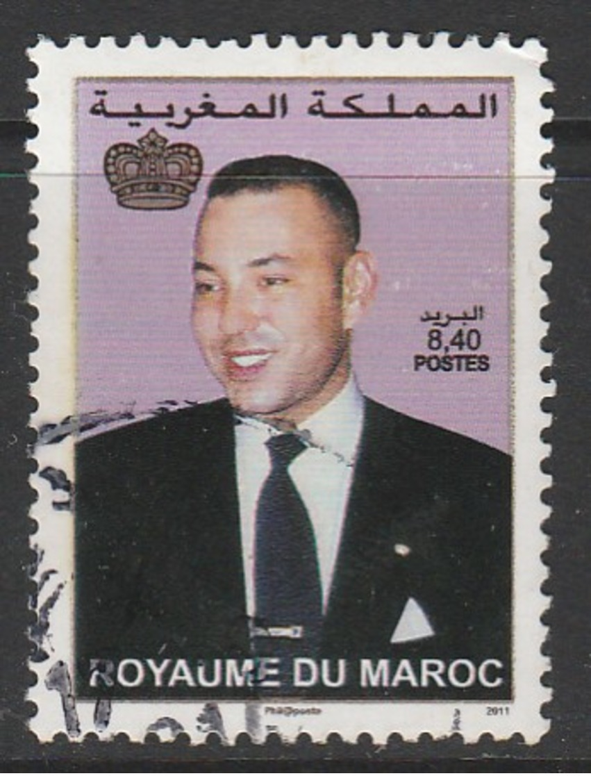 Morocc0  2011 King Muhammed VI Multicoloured SW 1730 O Used - Marruecos (1956-...)