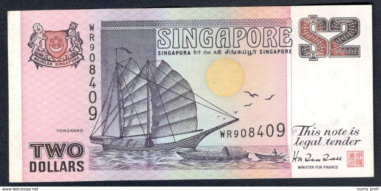 Singapore - 2 Dollars 1997 - P34 - Singapour