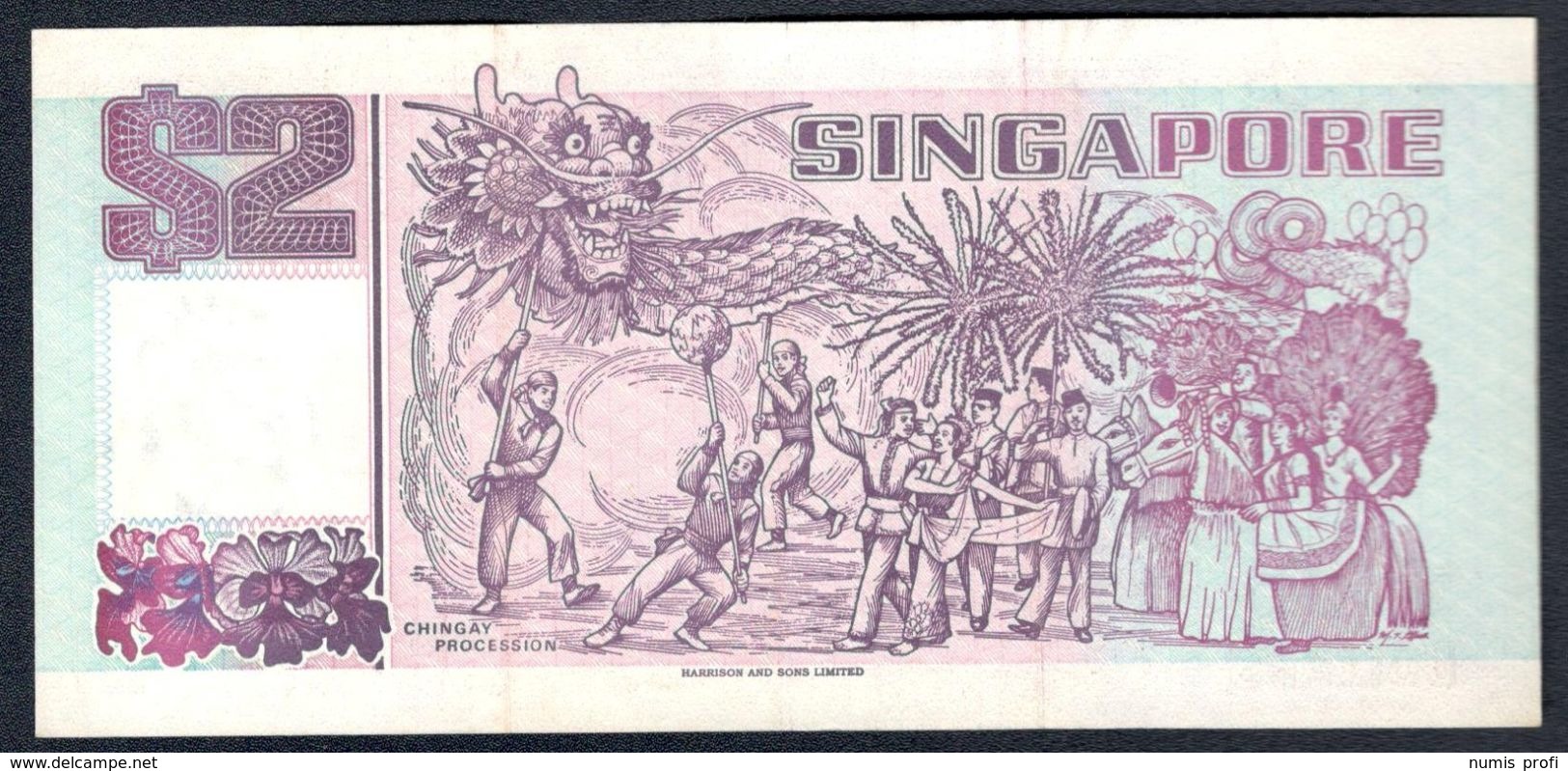 Singapore - 2 Dollars 1997 - P34 - Singapour