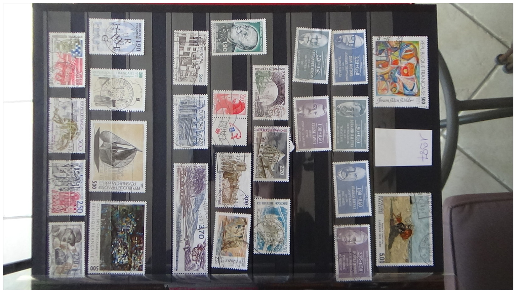 Album de timbres oblitérés de France période moderne. Voir commentaires