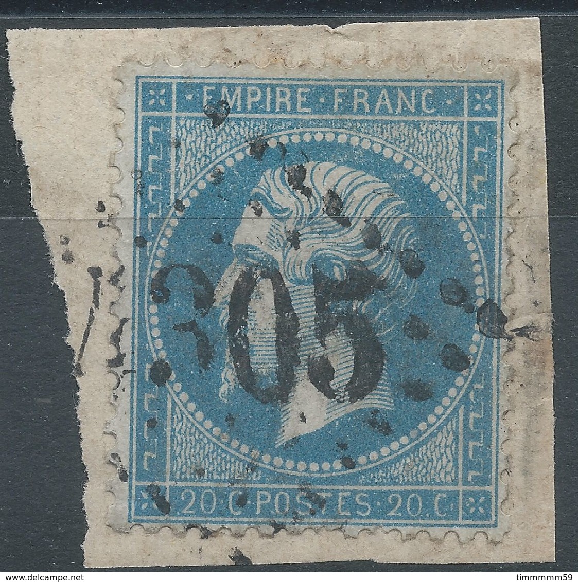 Lot N°39732  N°22/fragment, Oblit GC 4305 Vitry-le-Francois (49), Ind 2 - 1862 Napoleon III