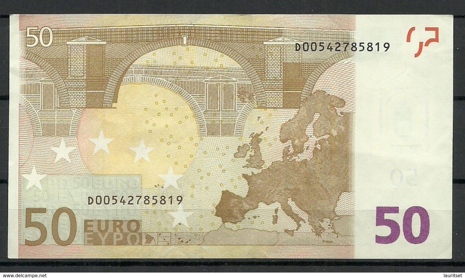 ESTONIA Estland 50 EURO 2002 D-Serie Banknote RO51C4 - 50 Euro