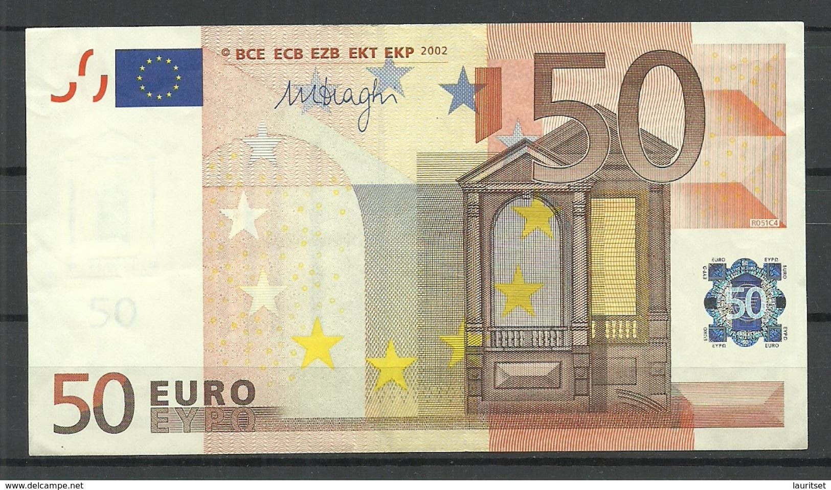 ESTONIA Estland 50 EURO 2002 D-Serie Banknote RO51C4 - 50 Euro