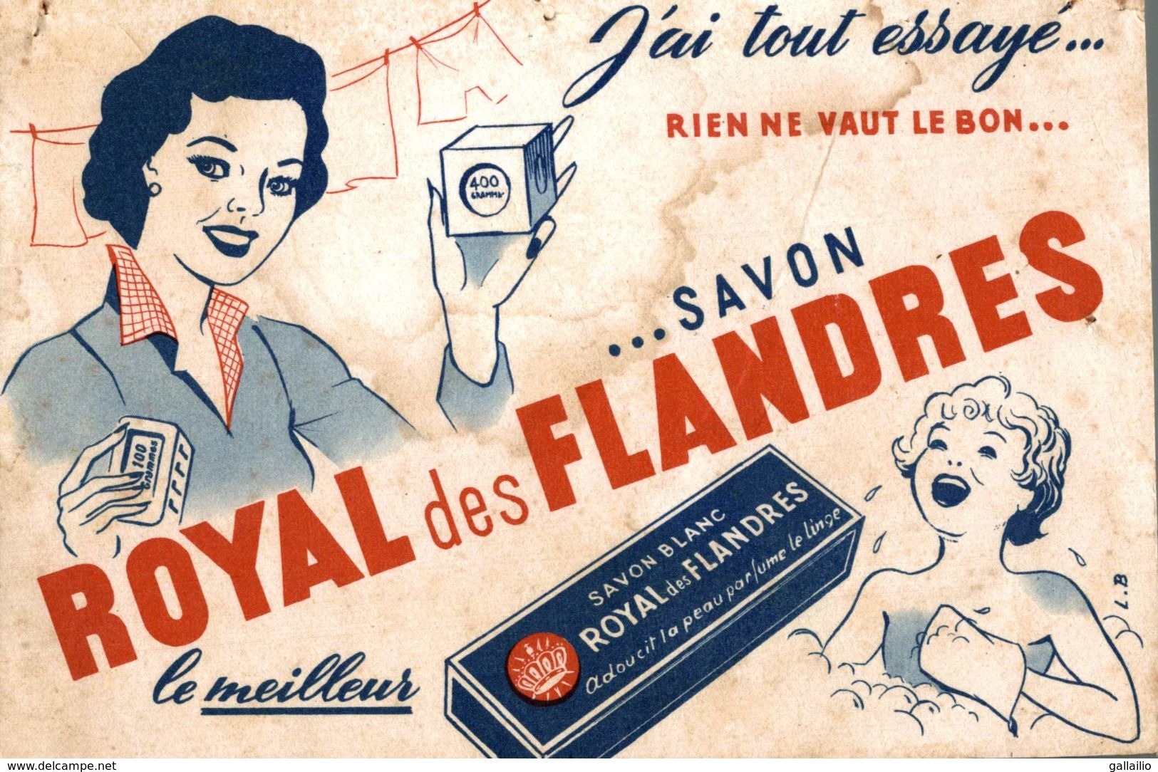 BUVARD SAVON ROYAL DES FLANDRES - Parfums & Beauté