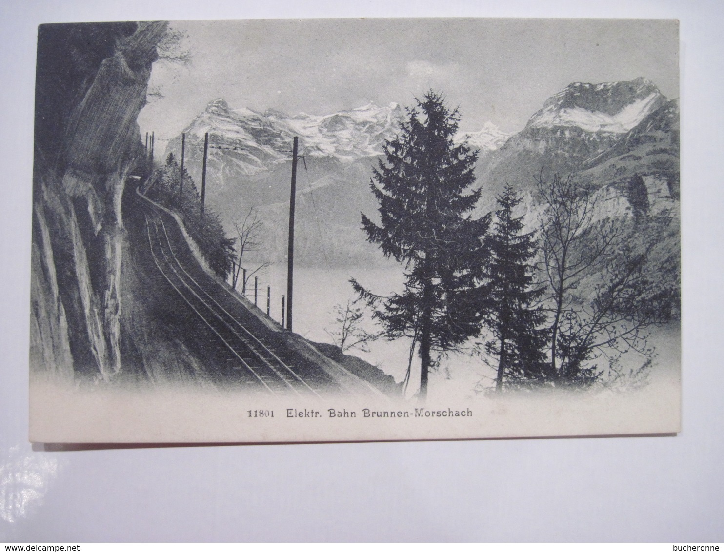 CPA  SUISSE Elektr Bahn Brunnen-Morschach 1905   T.B.E. - Morschach