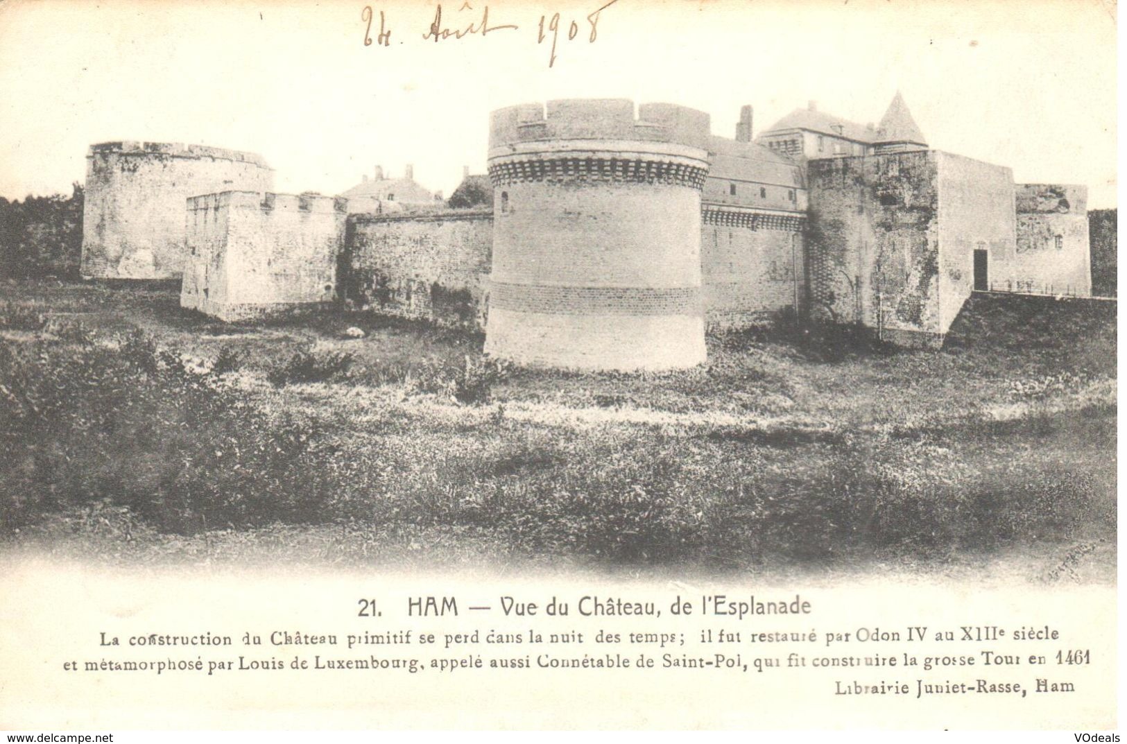 (80) Somme - CPA - Ham - Vue Du Château, De L'esplanade - Ham