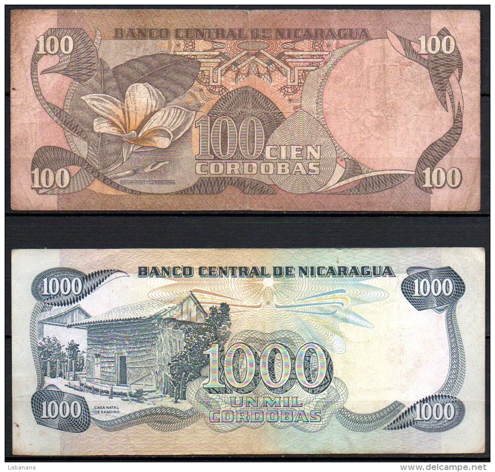 329-Nicaragua Lot De 5 Billets - Nicaragua