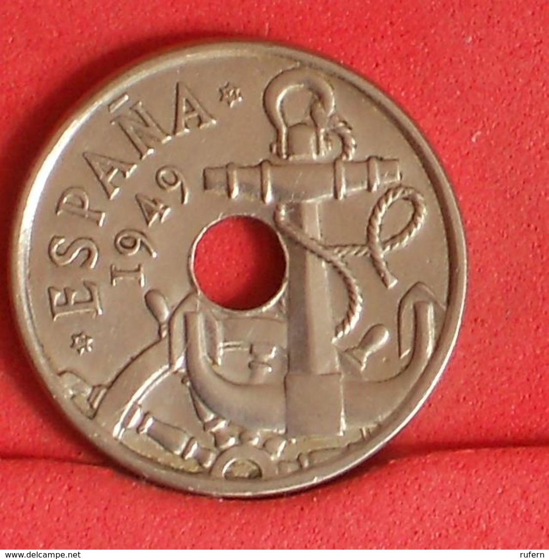 SPAIN 50 CENTIMOS 1949 56 -    KM# 777 - (Nº19909) - 50 Centimos