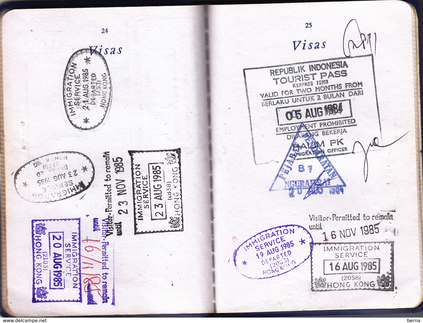 PASSPORT FRANCE NEPAL MACAU INDIA THAILAND MALAYSIA CAMEROUN BURMA HONG KONG CHINA