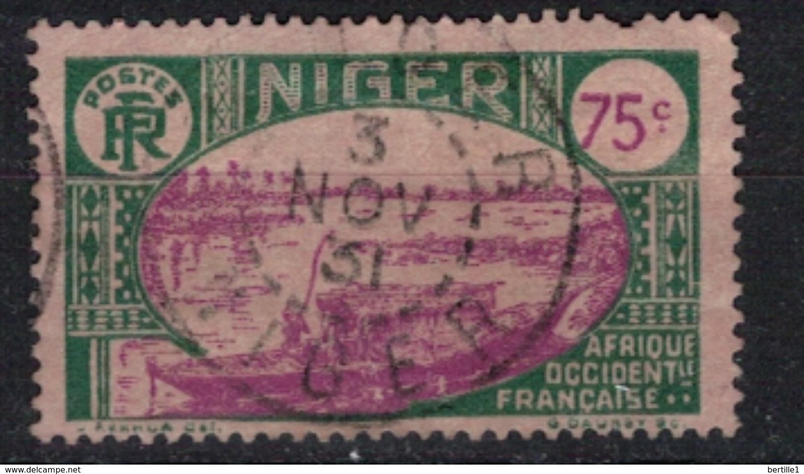 NIGER        N°  YVERT    43     ( 11 )      OBLITERE       ( SD ) - Used Stamps