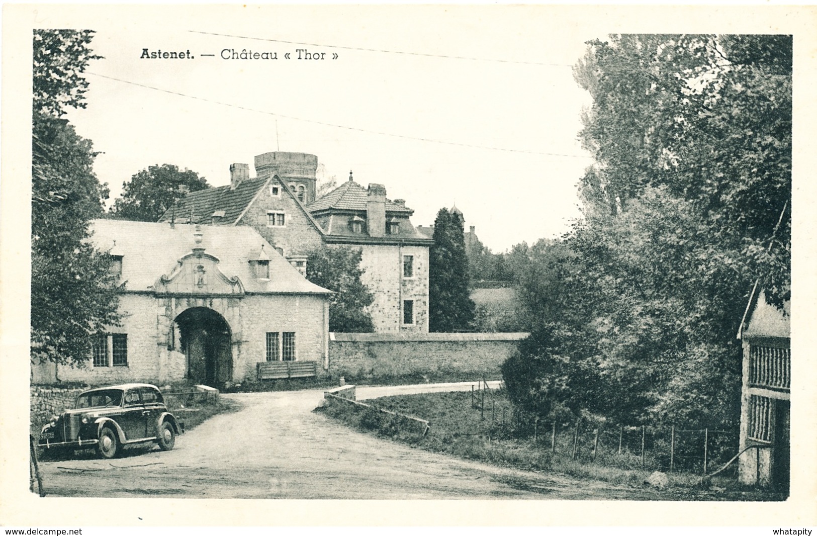 094/26 - CANTONS DE L'EST - ASTENET Carte-Vue Chateau "Thor" - Une Automobile à L'avant - Lontzen