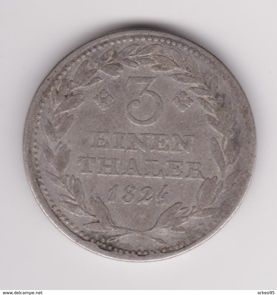 1/3 De Thaler De Guillaume II De Hesse-Cassel 1821-47 - Kleine Munten & Andere Onderverdelingen