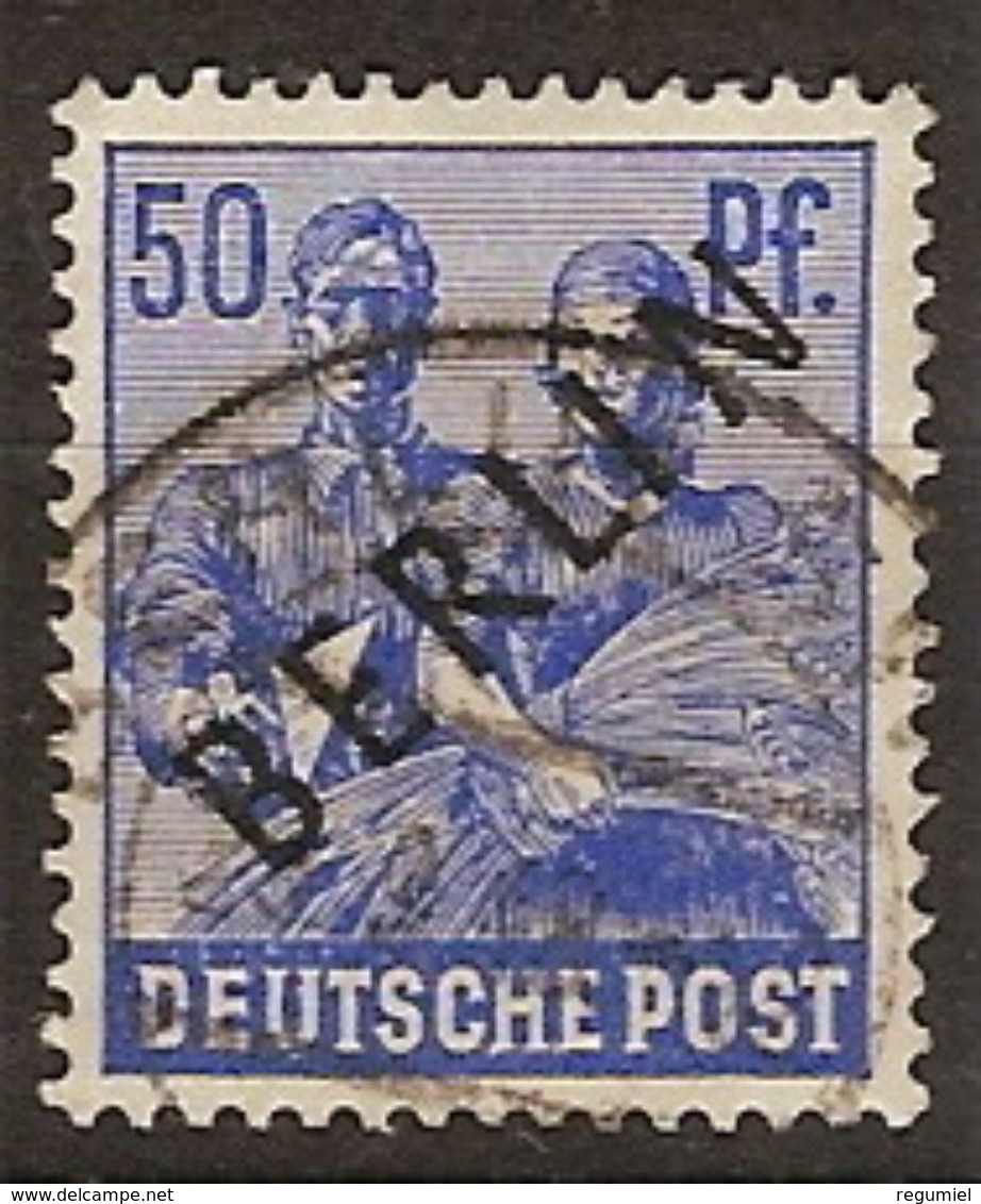 Berlin U 013a (o)  Sobrecargado Negro. 1948 - Used Stamps