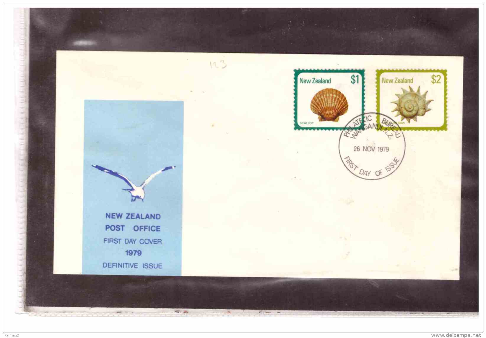 NZFDC123   -   WANGANUI  26.11.1979  /   FDC  YT Nr. M755/756 - Coneshells