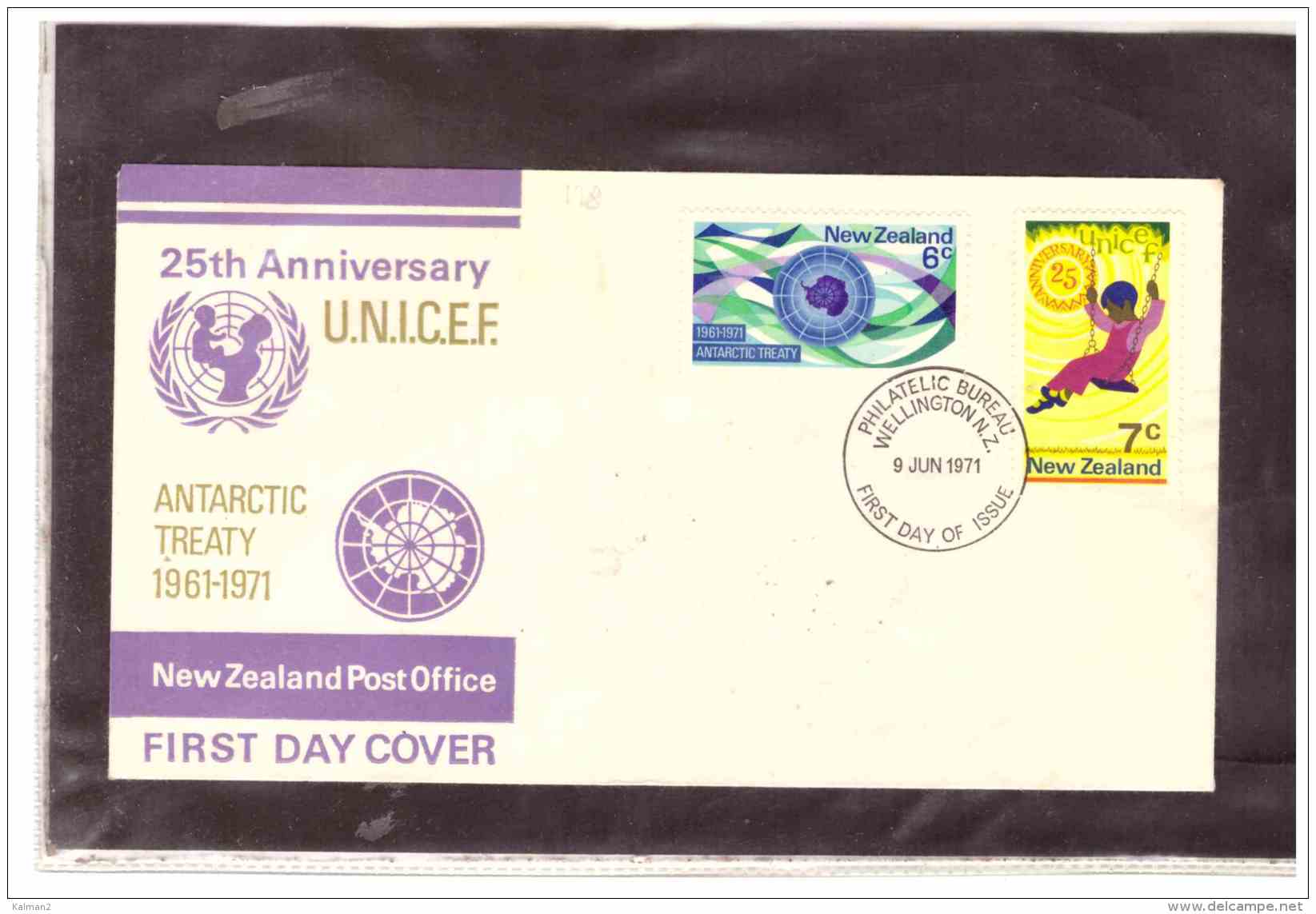 NZFDC128   -   WELLINGTON  9,7,1971    /   FDC  YT Nr. 537/538 - UNICEF