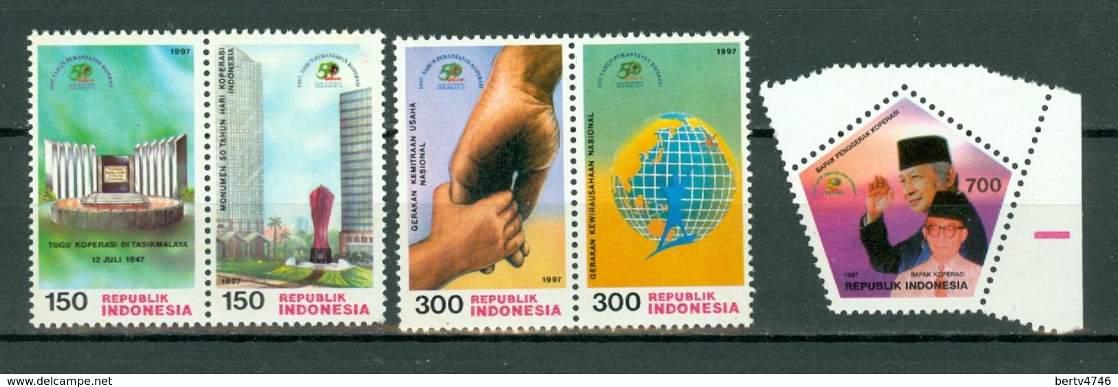 Indonesia 1997  ZB 1783/87**,  Yv. 1521/25** MNH - Indonesia