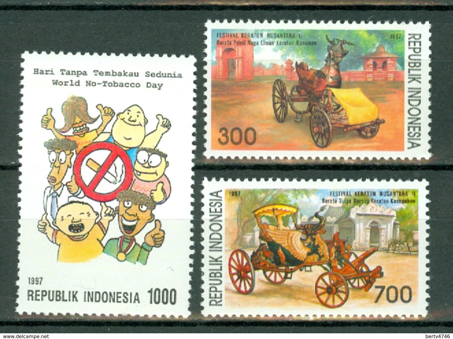Indonesia 1997  ZB 1774**, 1779/80**,  Yv. 1526**, 1527/28** MNH - Indonesia